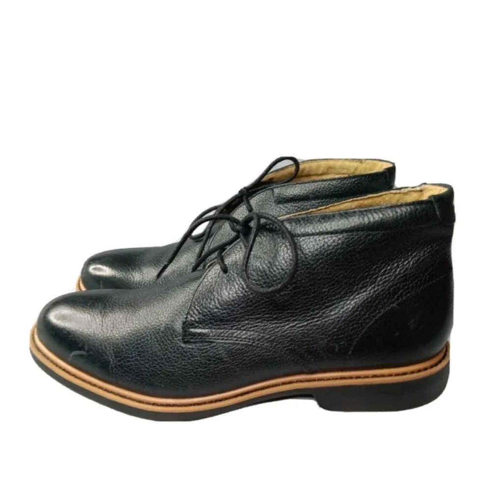 Cole Haan Classic Two Eye Chukka Boots Men's Size 8 M C12686 Dark Green Leather